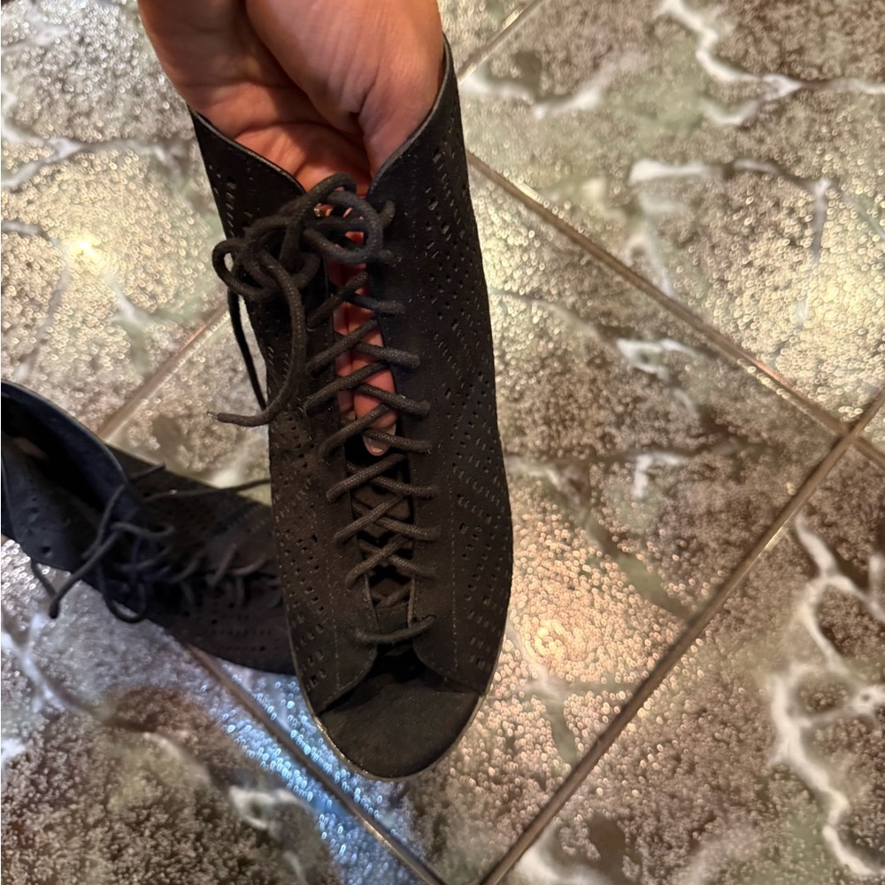 Black Lace-Up Shoes
